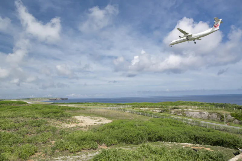 与那国へ向かう飛行機