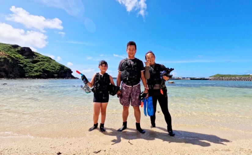 与那国島、SUP、子供、家族旅行