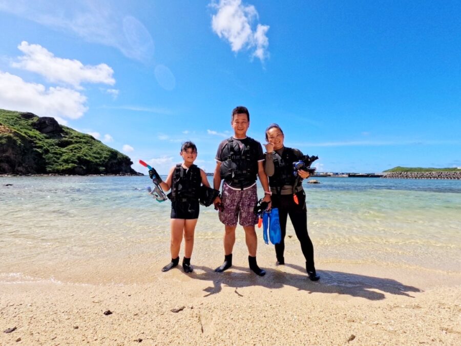 与那国島、SUP、子供、家族旅行