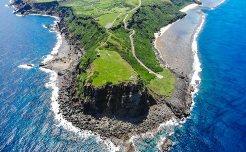 与那国島　東崎灯台　空撮