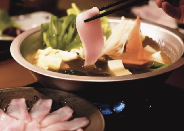 与那国カジキの贅沢しゃぶしゃぶ